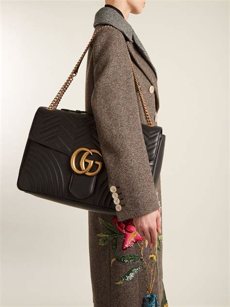 marmont gucci misure|gucci marmont large shoulder bag.